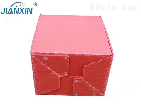 红色折叠箱带盖