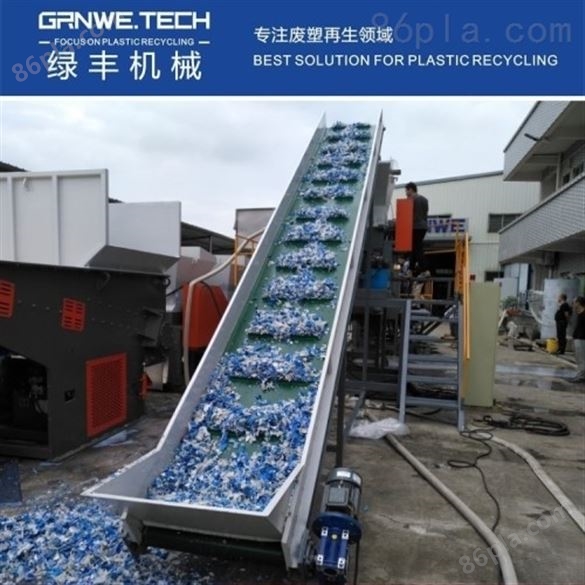 硬质塑料HDPE包装吨桶回收清洗生产线
