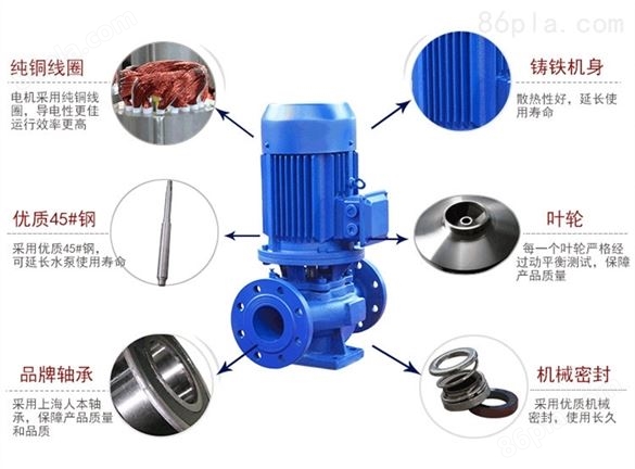 ISG型立式管道泵,管道离心泵-请到上海三利