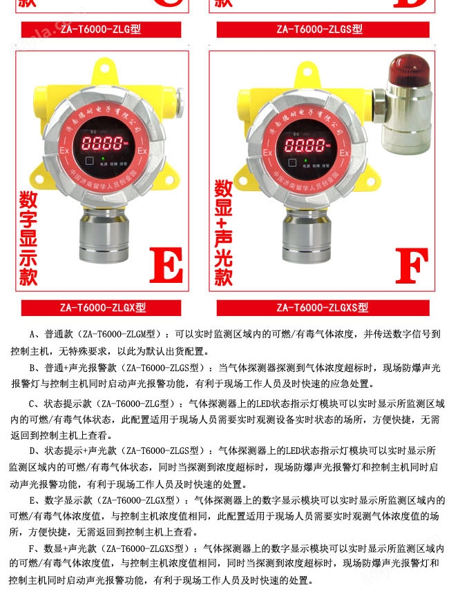 工业罐区二氯甲烷气体报警器,APP监测配声光报警器