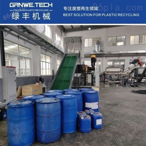 大兰桶清洗不干胶机器HDPE塑料吨桶生产线