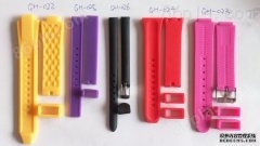 优质硅胶表带 橡胶手表带 款式多颜色可定制 现成模具09